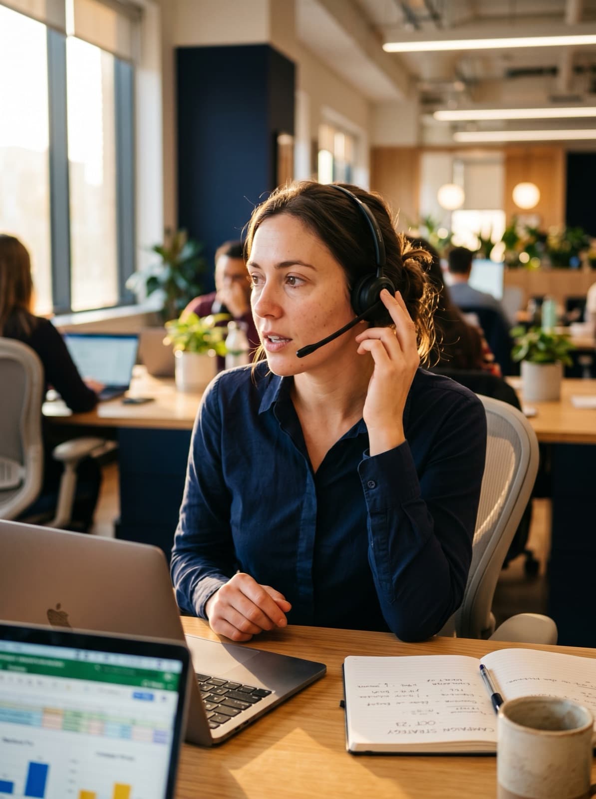 A Mentis campaign manager running BD outreach for an agency client