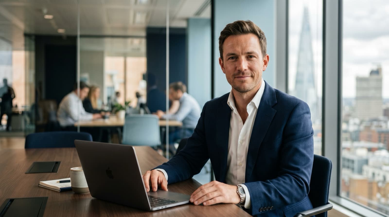 A Mentis Digital campaign manager at work in their London office